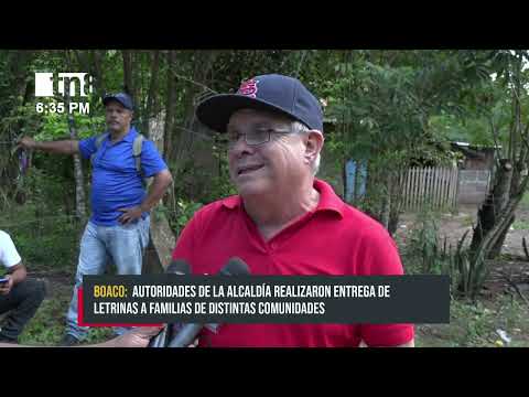 Alcaldía de Boaco entrega letrinas en comunidades - Nicaragua