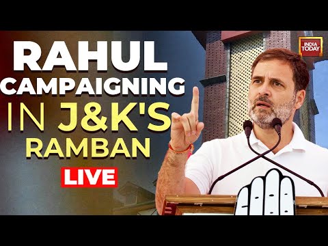 RAHUL GANDHI RALLY IN JAMMU KASHMIR LIVE | RAHUL GANDHI LIVE IN RAMBAN | INDIA TODAY LIVE