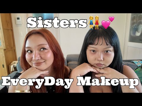 姉妹で毎日メイク👭❤️