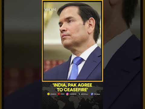 BREAKING: "India, Pakistan Have Agreed To A Full Ceasefire" Say Trump, Rubio | WION Shorts