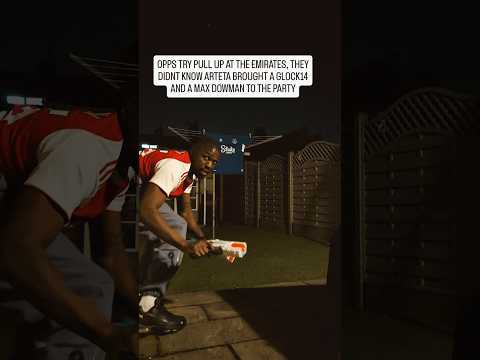 GET OFF OUR BLOCK, WE GOT GLOCKS DOWN HERE MAN 🤣🤣🤣 #Arsenal #football #Gyökeres #MaxDowman #Goals