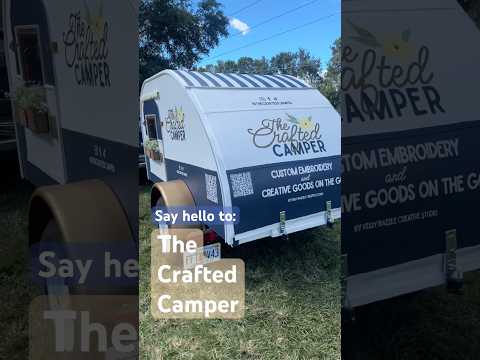 Tampa’s first mobile embroidery studio is ready to roll and make her debut! #thecraftedcamper