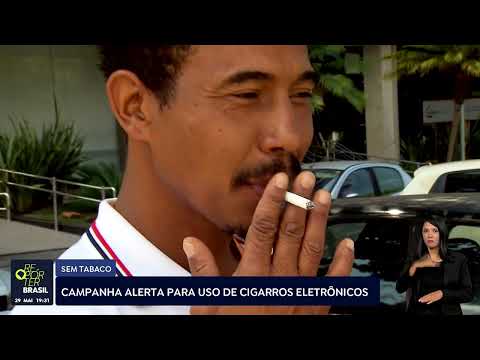 Campanha alerta para o uso de cigarros eletrônicos