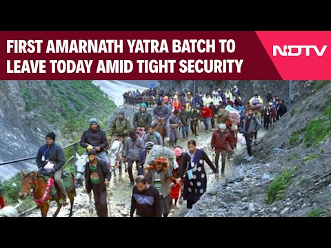 Amarnath Yatra | First Amarnath Yatra Batch To Leave Today Amid Tight Security