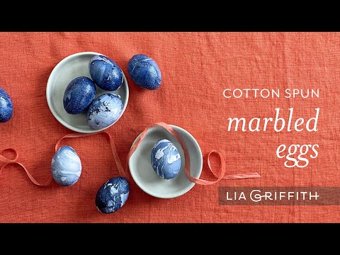 Cotton Spun Marbled Eggs