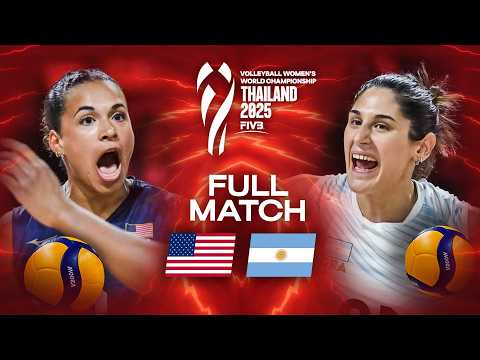 USA 🇺🇸 vs. Argentina 🇦🇷 | Full Match | World Championships 2025 - Women