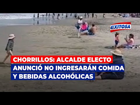 Chorrillos: Alcalde electo anunció que bañistas no ingresarán comida y bebidas alcohólicas