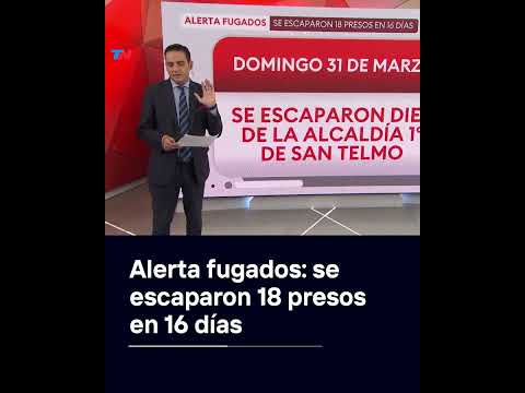 ALERTA FUGADO: se escaparon 18 presos en 16 días