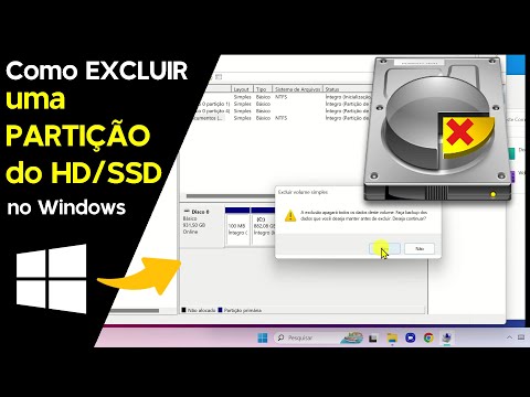 Como EXCLUIR uma PARTIÇÃO do HD/SSD no Windows