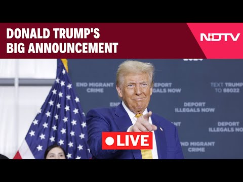 Donald Trump LIVE | Donald Trump's Big Announcement | Donald Trump News | US Elections
