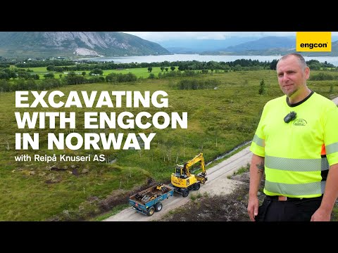 Excavating with engcon in Norway with Reipå Knuseri AS