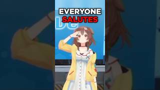 Hololive Girls Give Salutes