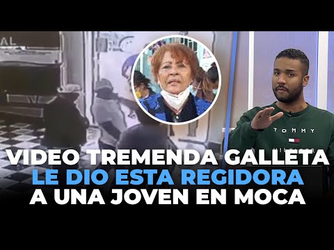 Video de la Tremenda galleta le dio esta regidora de moca a este joven | Echando El Pulso