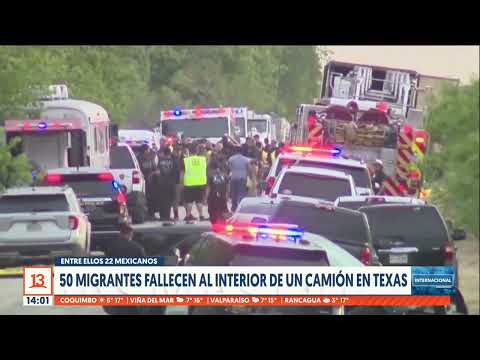 Encuentran sin vida a más de 50 migrantes en camión frigorífico en Texas