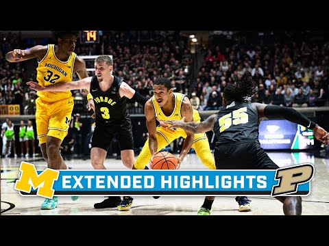 Michigan At Purdue | Extended Highlights | Big Ten Men's Basketball ...