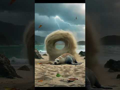 This Tornado Is Coming for the Seal?! 🌪️😱 #Shorts
