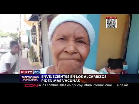 Envejecientes piden más vacunas contra COVID-19 en Los Alcarrizos