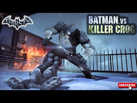 Batman FACES His First Monster 💥 Killer Croc🐊 Boss Fight | Arkham Origins 4K #Batman #KillerCroc