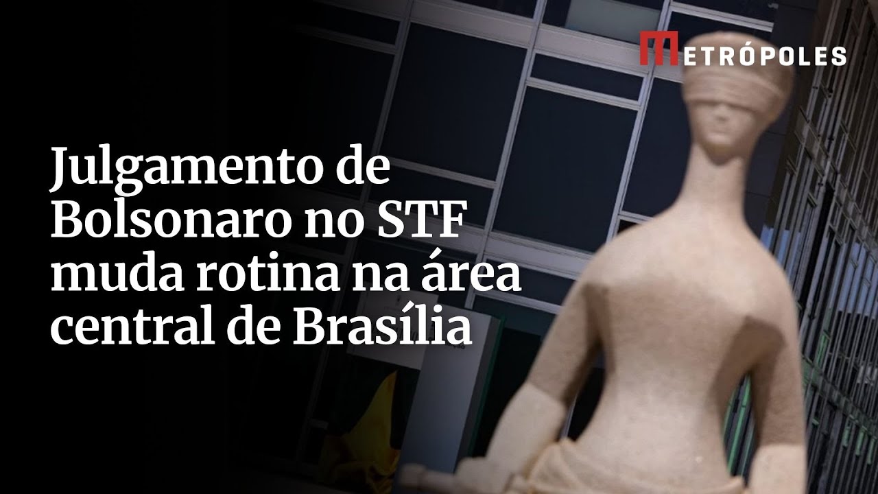 Julgamento de Bolsonaro no STF muda rotina na área central de Brasília