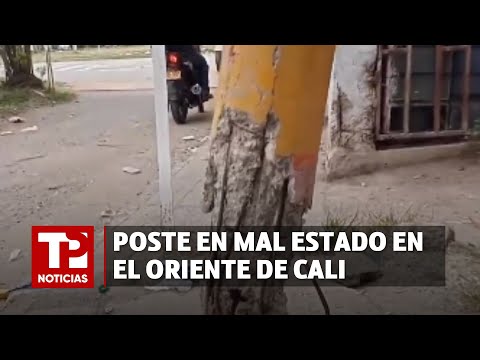 Poste en mal estado en el Oriente de Cali |30.01.2024| TP Noticias