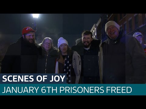 'They’re true heroes': Families reunited as jailed January 6th Capitol rioters freed | ITV News