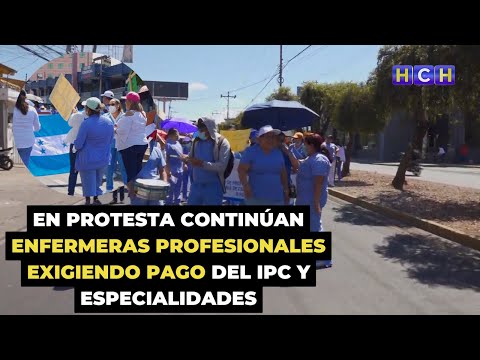 En protesta continúan enfermeras profesionales exigiendo pago del IPC y Especialidades