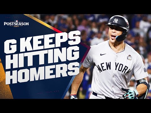 GIANCARLO STANTONs FIRST World Series home run! (Four straight games with a homer!)