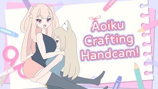【Off Collab Handcam】Wax sealing and other crafts with my wife miss Awo
