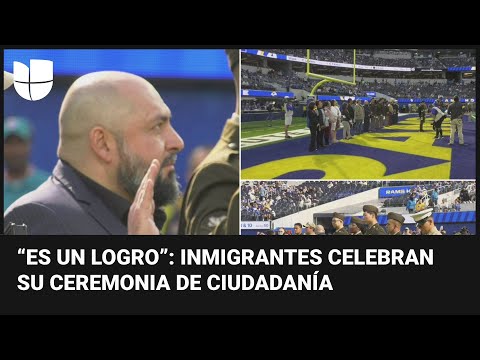 Inmigrantes de varios países celebran su ceremonia de ciudadanía ante más de 50,000 personas