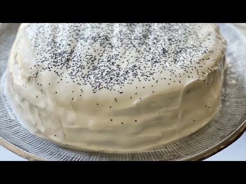 How to Make Poppy Seed Cake with Sour Cream Frosting
