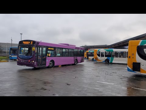 Buses at Lincoln Central Bus Station & St Mary's Street (03/01/2024)