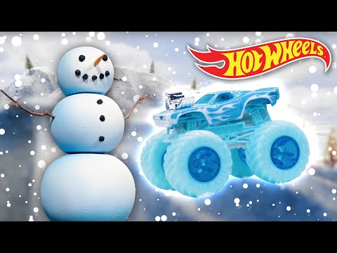 Abominable Snowman’s Epic Blizzard Showdown + More Snow Adventures! ❄️ | Hot Wheels