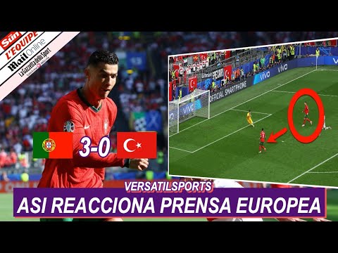 ASI REACCIONA PRENSA EUROPEA a VICTORIA de CRISTIANO RONALDO y PORTUGAL vs TURQUIA