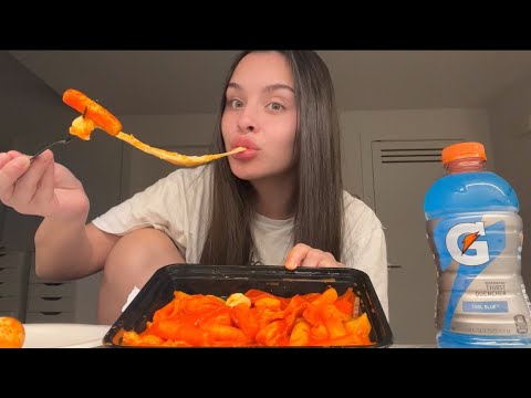 CHEESY TTEOKBOKKI MUKBANG