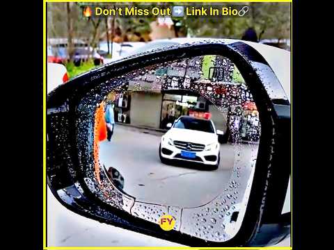 Clear Vision Side Mirror Hack | Must-Have for Rainy Drives 🚗 #gadgets #foryou_7766