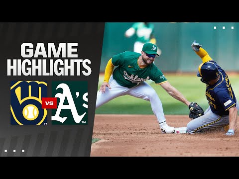 Brewers vs. As Game Highlights (8/24/24) | MLB Highlights