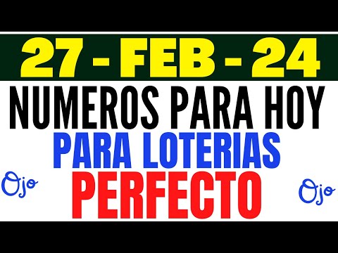 SUPER PALÉ Y TRIPLETA HOY MARTES 27 DE FEBRERO 2024| NÚMEROS QUE MÁS SALEN EN LAS LOTERÍAS DOMINGO