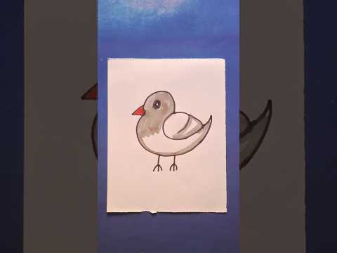 How to draw pigeon 🐦#shortsfeed #art #drawing #pigeon