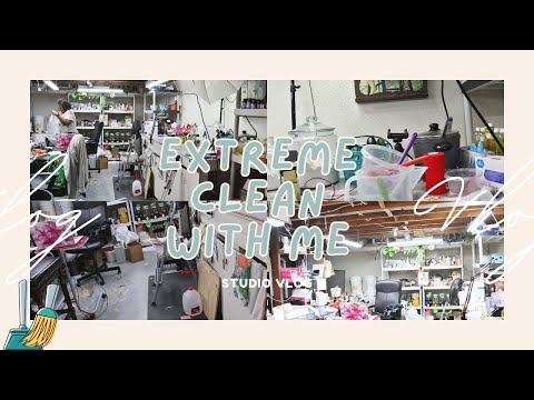 EXTREME CLEAN WITH ME/Let's declutter and clean my
soapmaking studio
