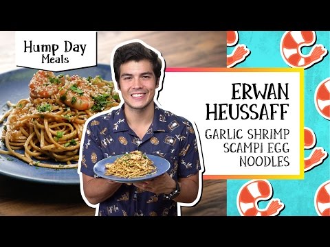 Garlic Shrimp Scampi Egg Noodles l Hump Day Meals - Erwan Heussaff