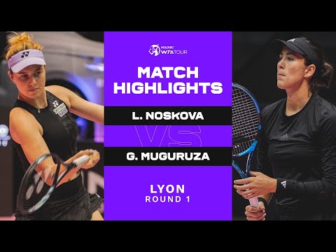 Linda Noskova vs. Garbine Muguruza| 2023 Lyon Open | WTA Match Highlights