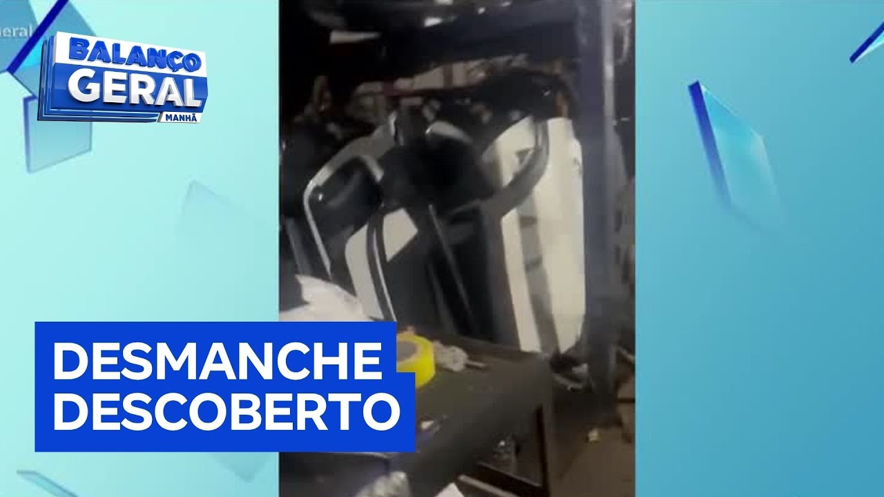 Polícia descobre oficina que servia como desmanche de veículos roubados em SP