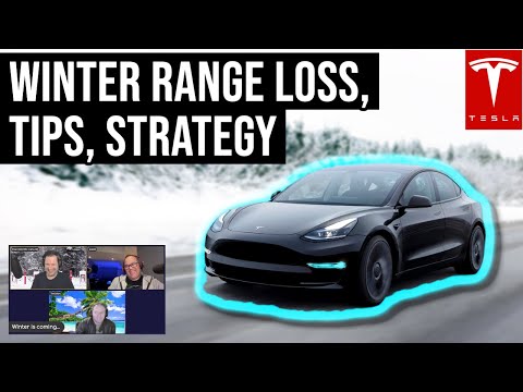 Driving a Tesla in Winter (Clip #2): Range Loss