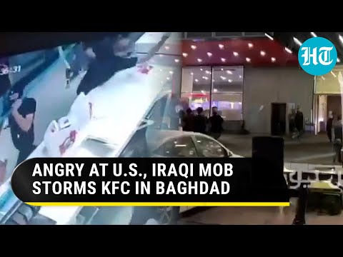 Viral: KFC In Baghdad Faces Iraqi Mob's Fury; 3rd Attack Over U.S.' Israel Backing | Gaza War