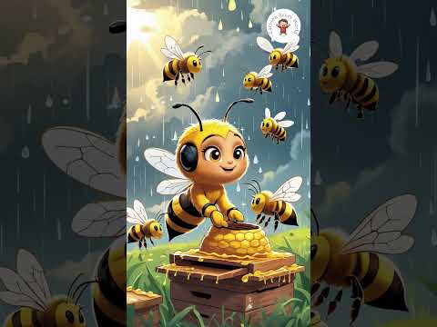 मेहनती मधुमक्खी 🐝 | Hindi Short Story | Short Moral Story