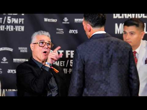 David Benavidez CONFRONTS Morrell’s manager in HEATED confrontation after fight!