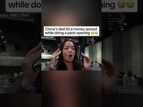 Cinna's dad hit a money spread while doing a pack opening at TwitchCon