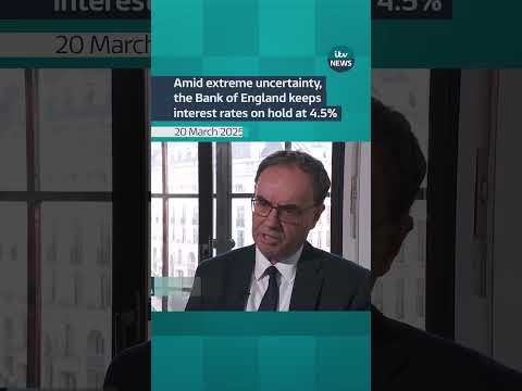 Amid extreme uncertainty, the Bank of England keeps interest rates on hold at 4.5% | ITV News