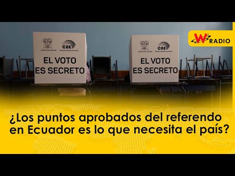 ¿Puntos aprobados de referendo en Ecuador es lo que necesita el país? Responde exministro