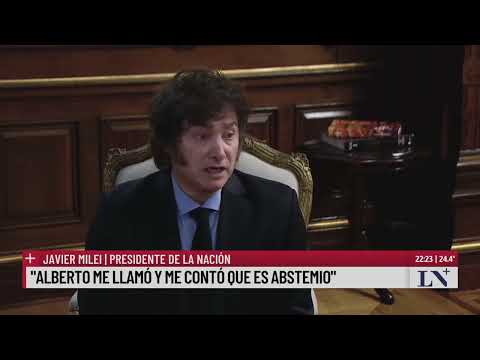 Javier Milei: Me comí una fake news, le pedí disculpas a Alberto